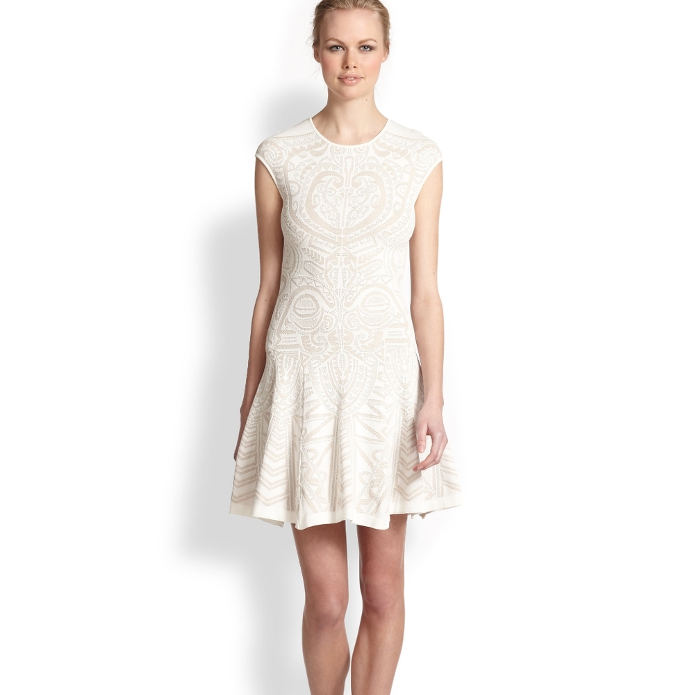 NEW! RVN Mayan Lace Flare Dress